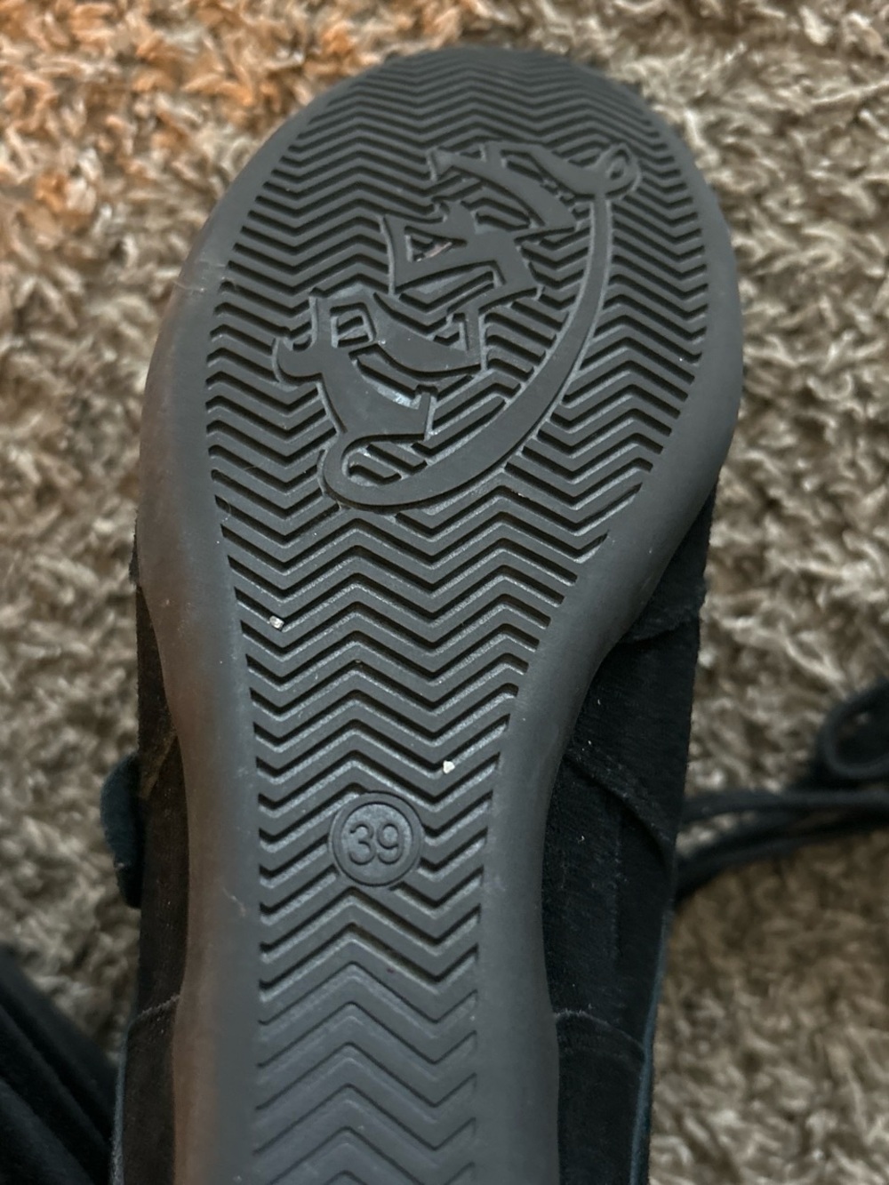 Ash Black Suede Wedge Sneakers - Picture 3 of 3
